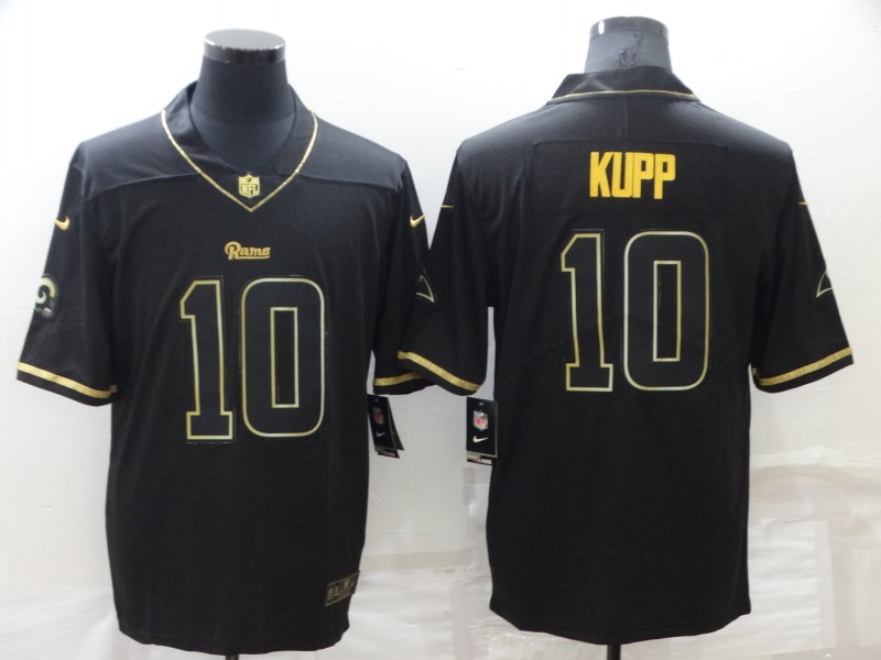 Men's Los Angeles Rams Cooper Kupp #10 Black Jersey